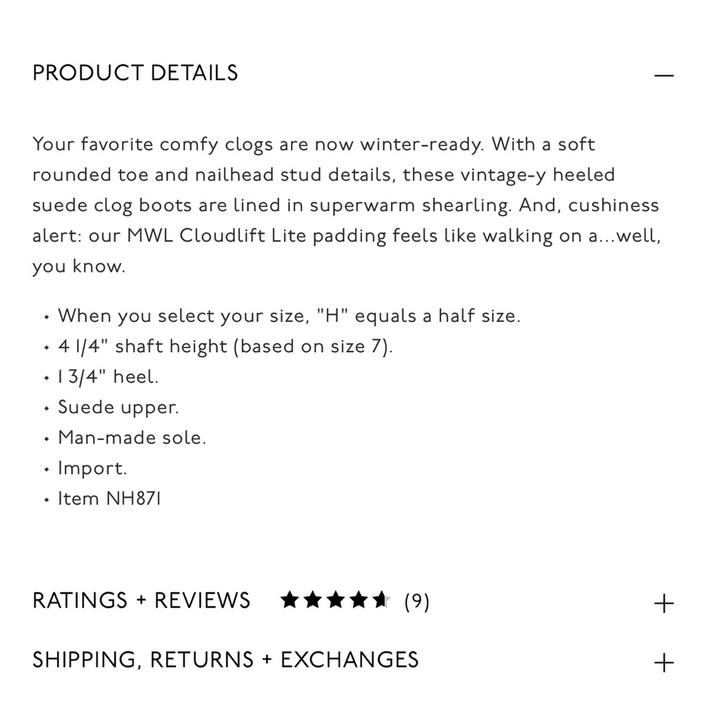 Madewell
The Marceline Clog Boot in Shearling - Picture 4 of 4